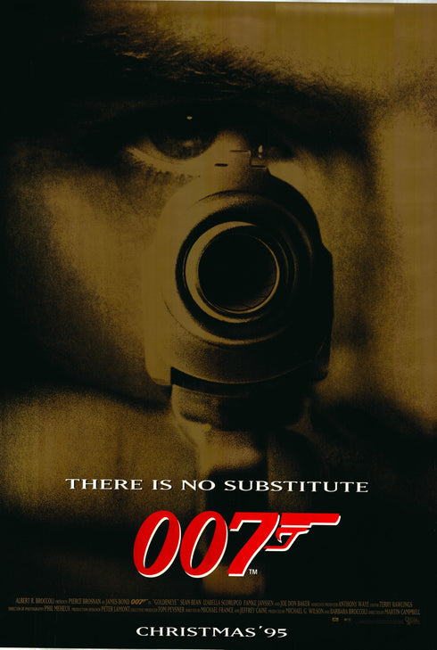 goldeneye james bond 1995 advance sheet poster a rolled double sided
